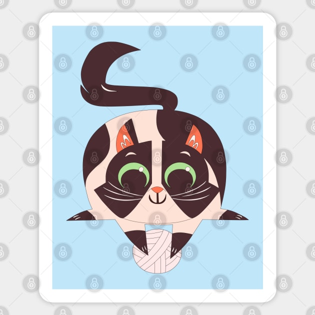 Cute cat Sticker by Rasheba